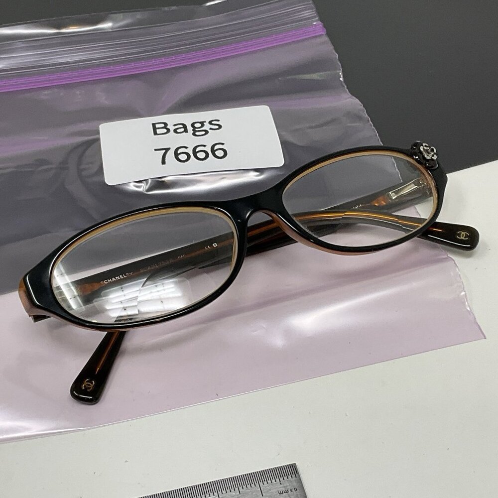 CHANEL 3099 Eyeglasses in color 568 Black Brown 53 [] 15 -135 Rare Htf - Picture 10 of 12